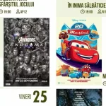 Programul proiecțiilor de film la Cinema Independența, în perioada 21