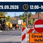 Restricții de circulație marți în Brănești: trafic închis patru ore pe DJ 712