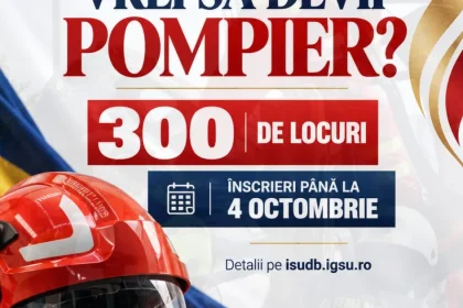 Vrei să devii pompier? Acum e momentul să faci primul pas!